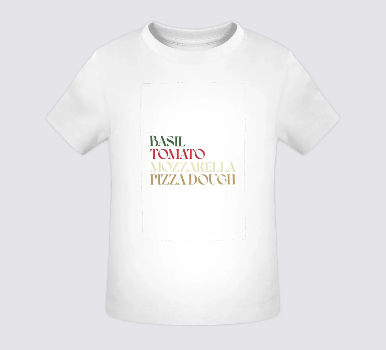 PIZZA COLOR maglietta neonato da n.4