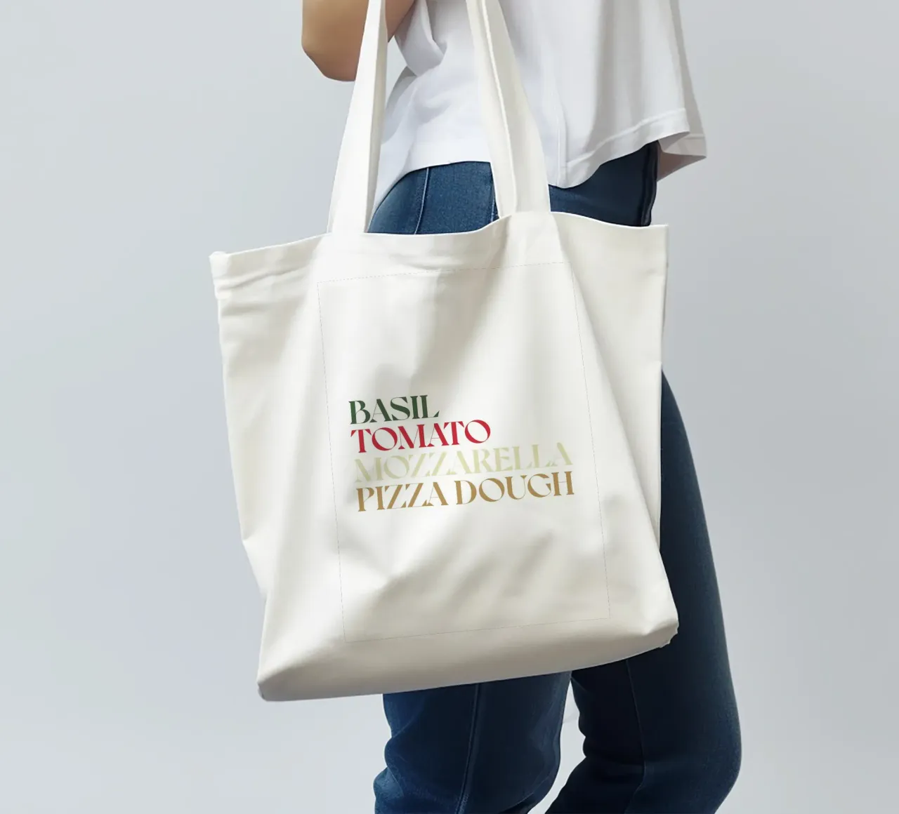 PIZZA COLOR borsa in juta da n.4