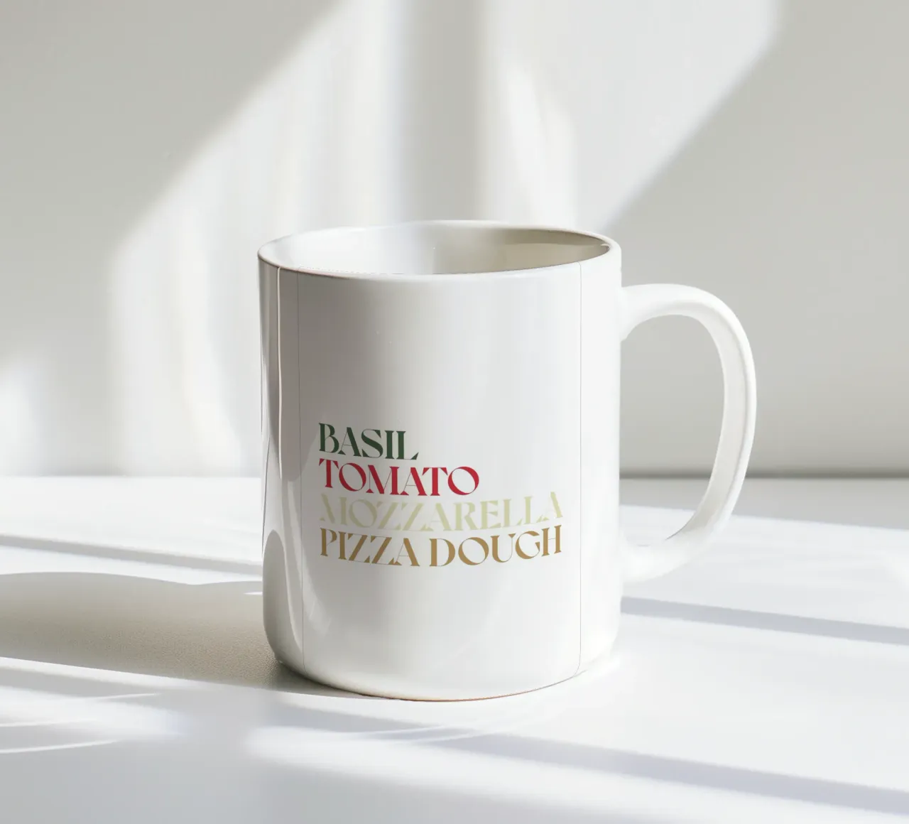 PIZZA COLOR tazza in ceramica da n.4