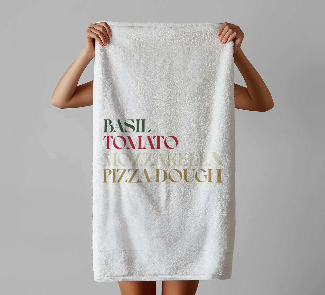 PIZZA COLOR asciugamano da bagno da n.4