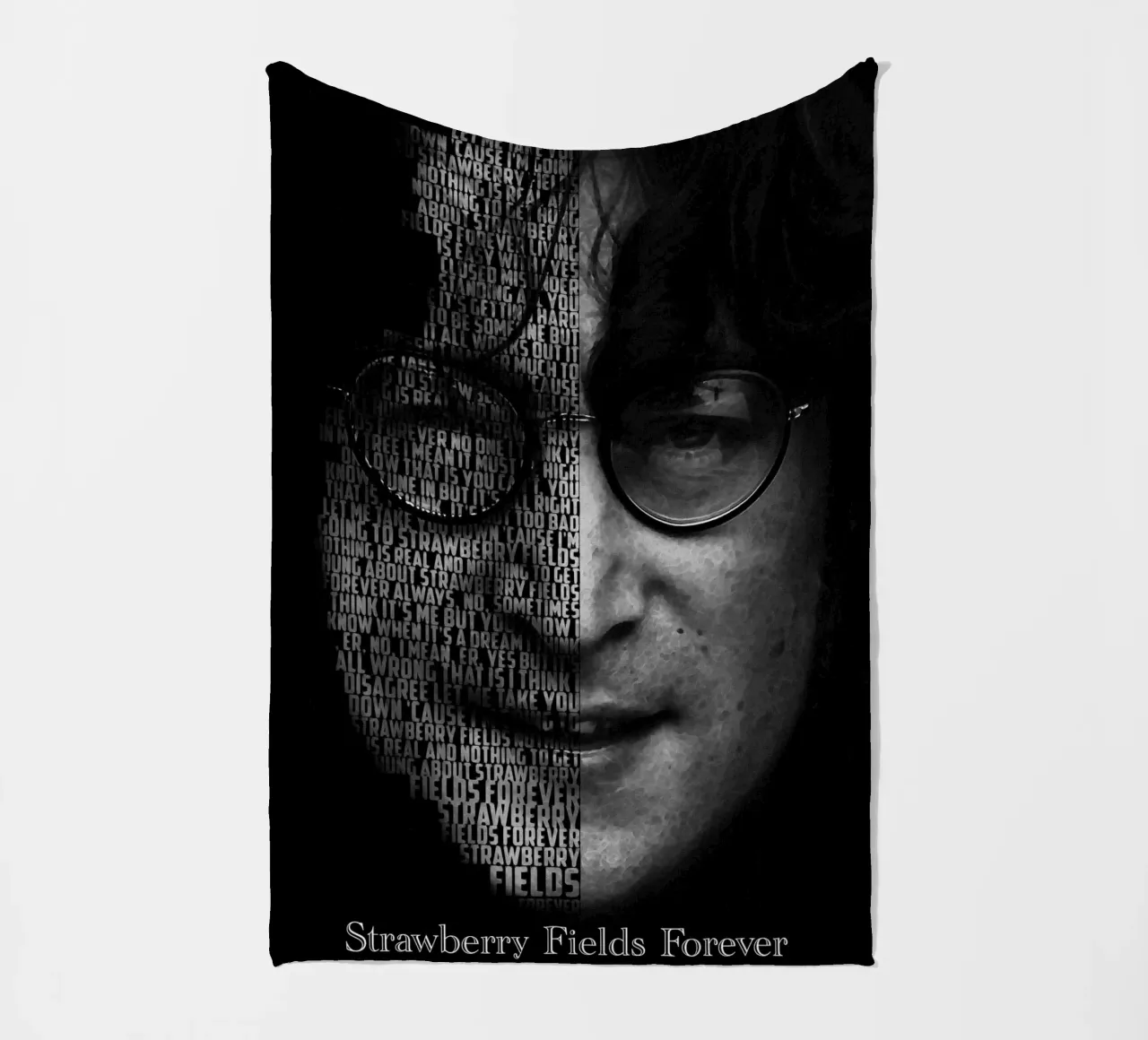 Strawberry Fields Forever Fleecedecke von Gunawan Rb