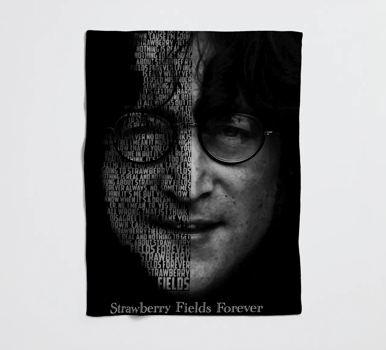 Strawberry Fields Forever Fleecedecke von Gunawan Rb