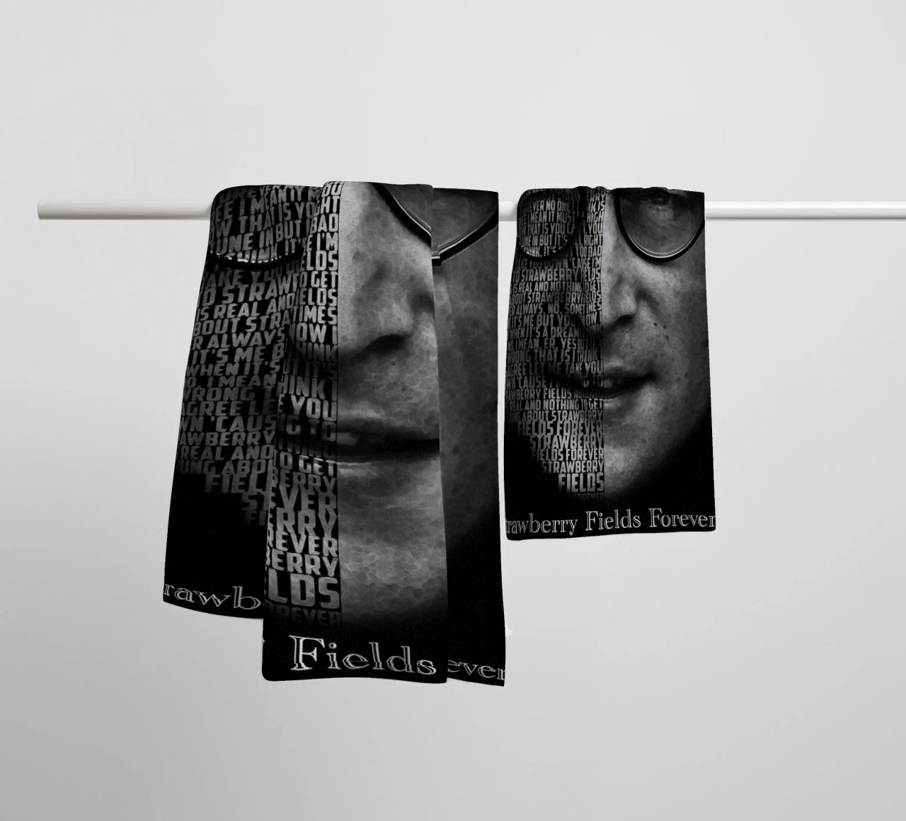 Strawberry Fields Forever towel by Gunawan Rb