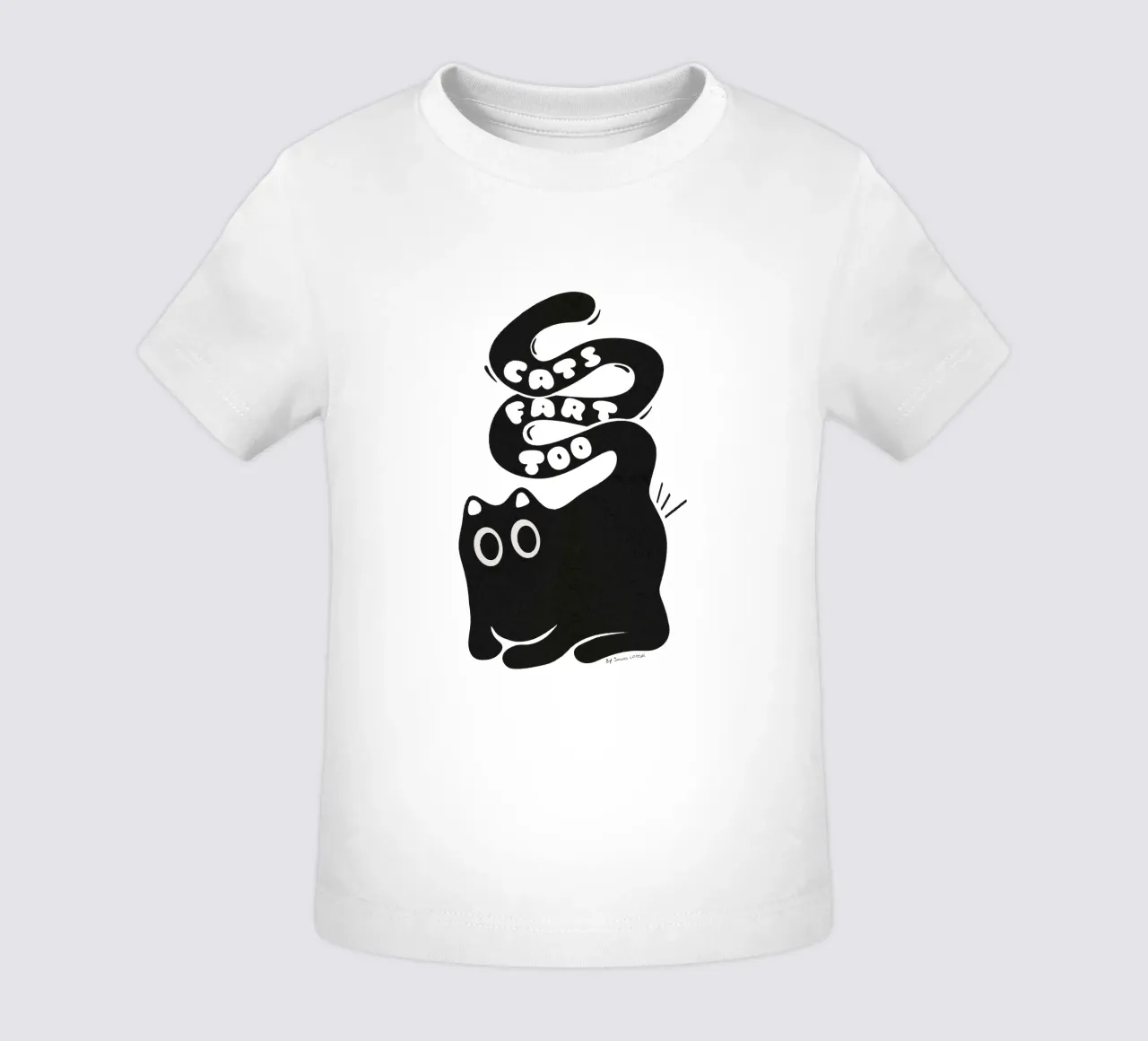 Cats Fart Too baby t-shirt by Jonas Loose