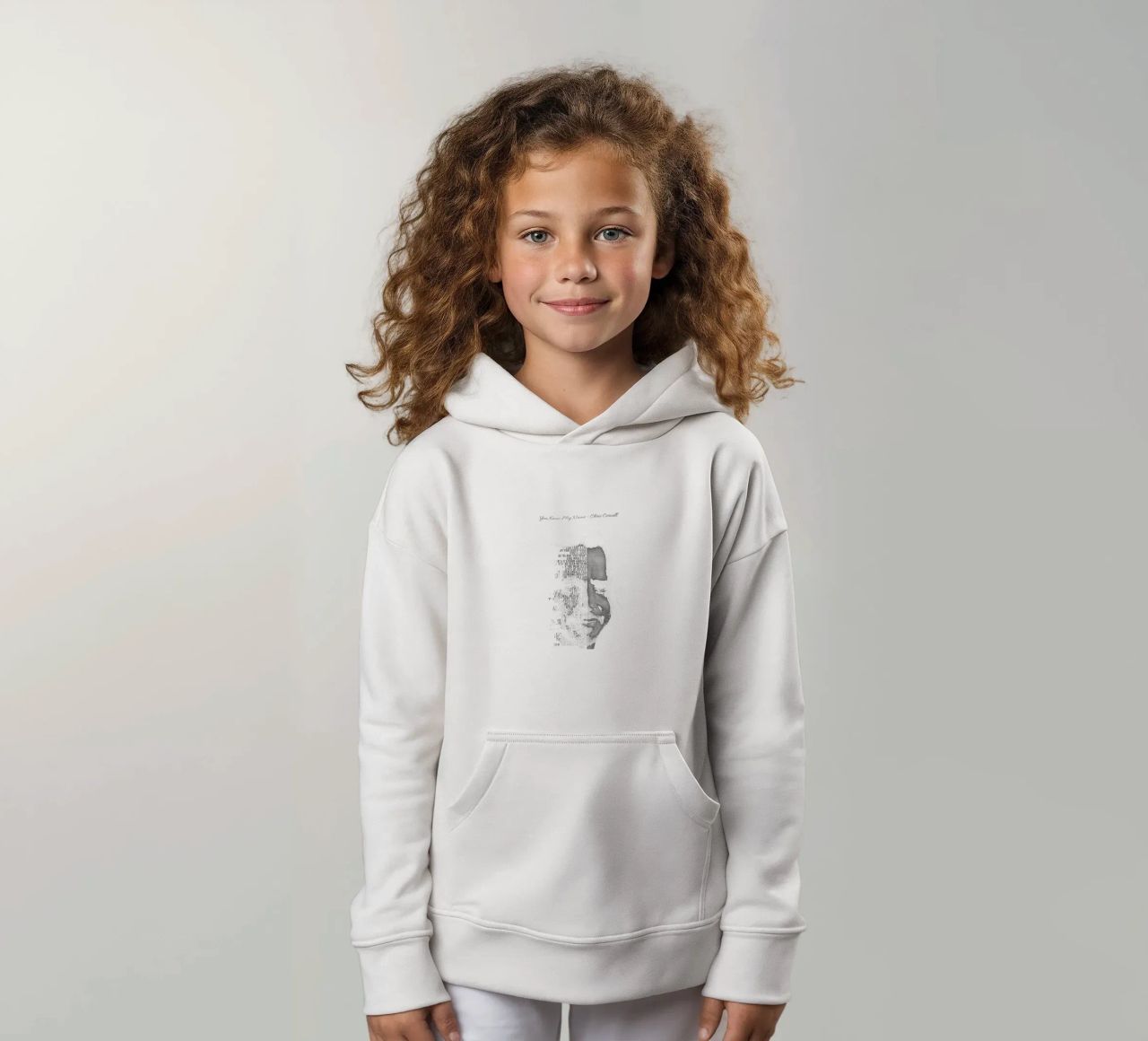 Ya sabes mi nombre sudadera con capucha para niño de Gunawan Rb