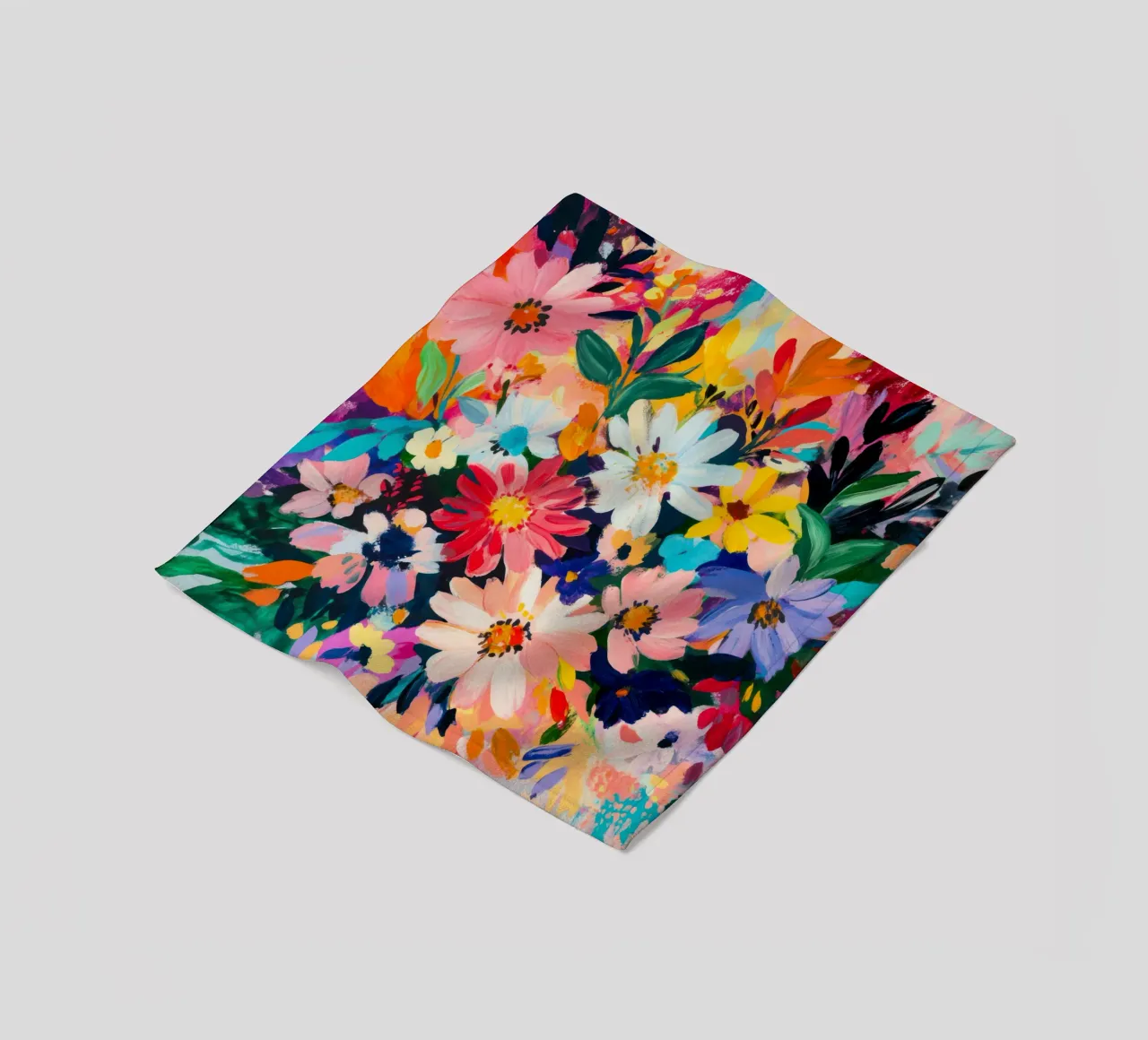 Petals in Motion fleece blanket by Modern Muse