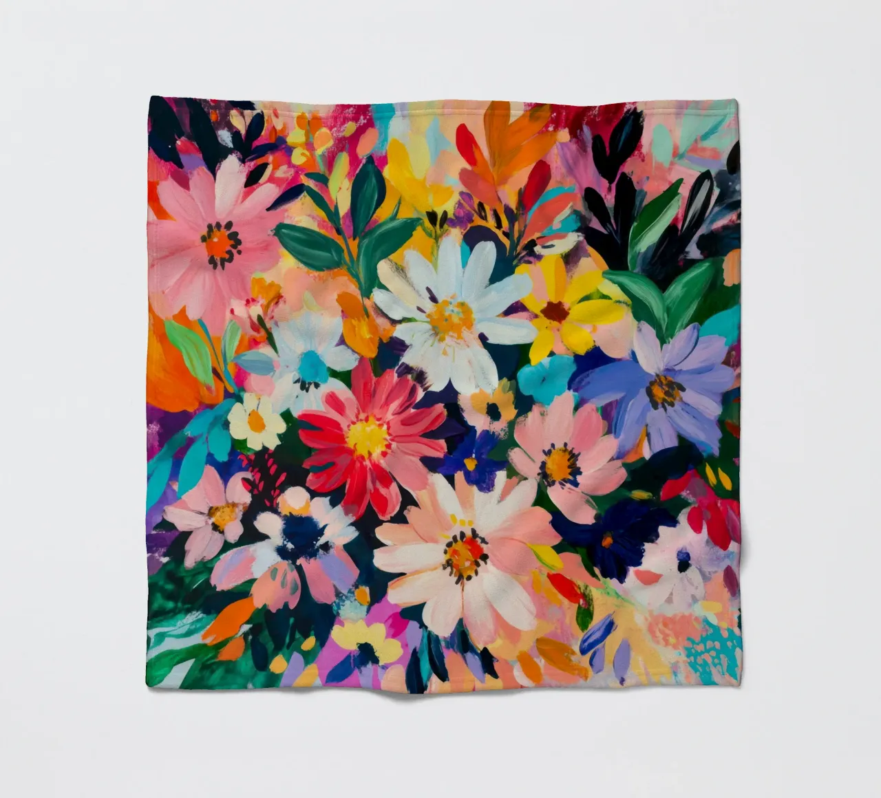 Petals in Motion fleece blanket by Modern Muse