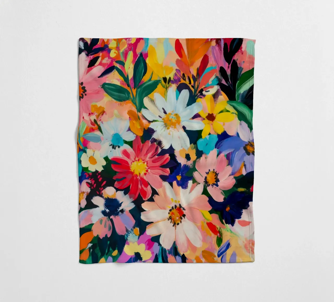 Petals in Motion fleece blanket by Modern Muse