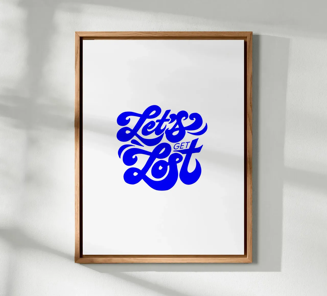 Lass uns abhauen, motivierende Aussage Zitat Alu-Dibond von The True Type