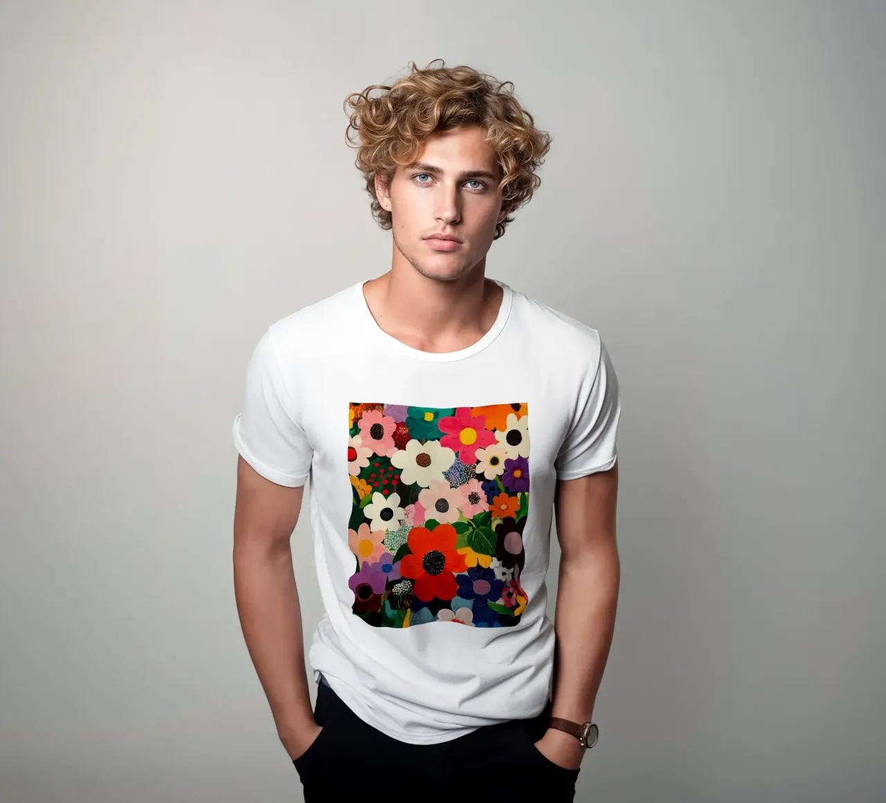 Orizzonti in fiore Giardino Matisse t-shirt da Modern Muse