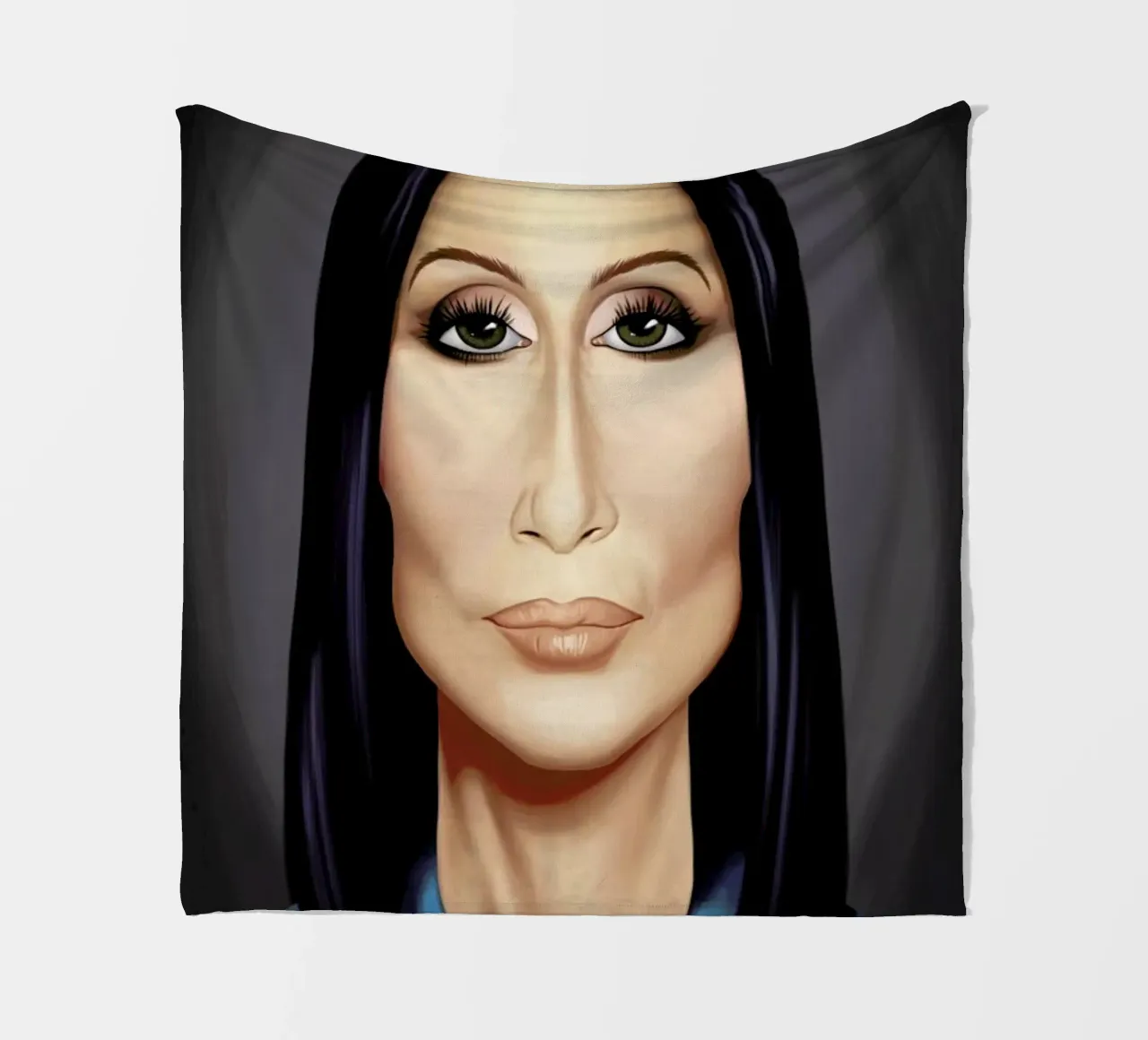Cher fleece blanket by Rob Art | Illustration
