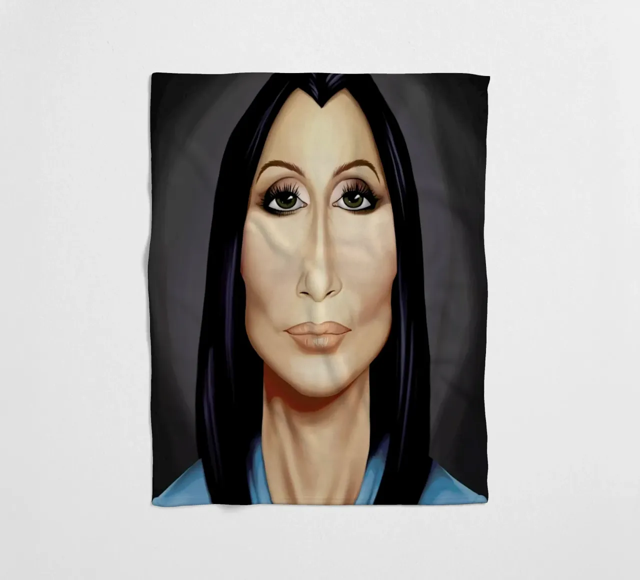 Cher fleece blanket by Rob Art | Illustration