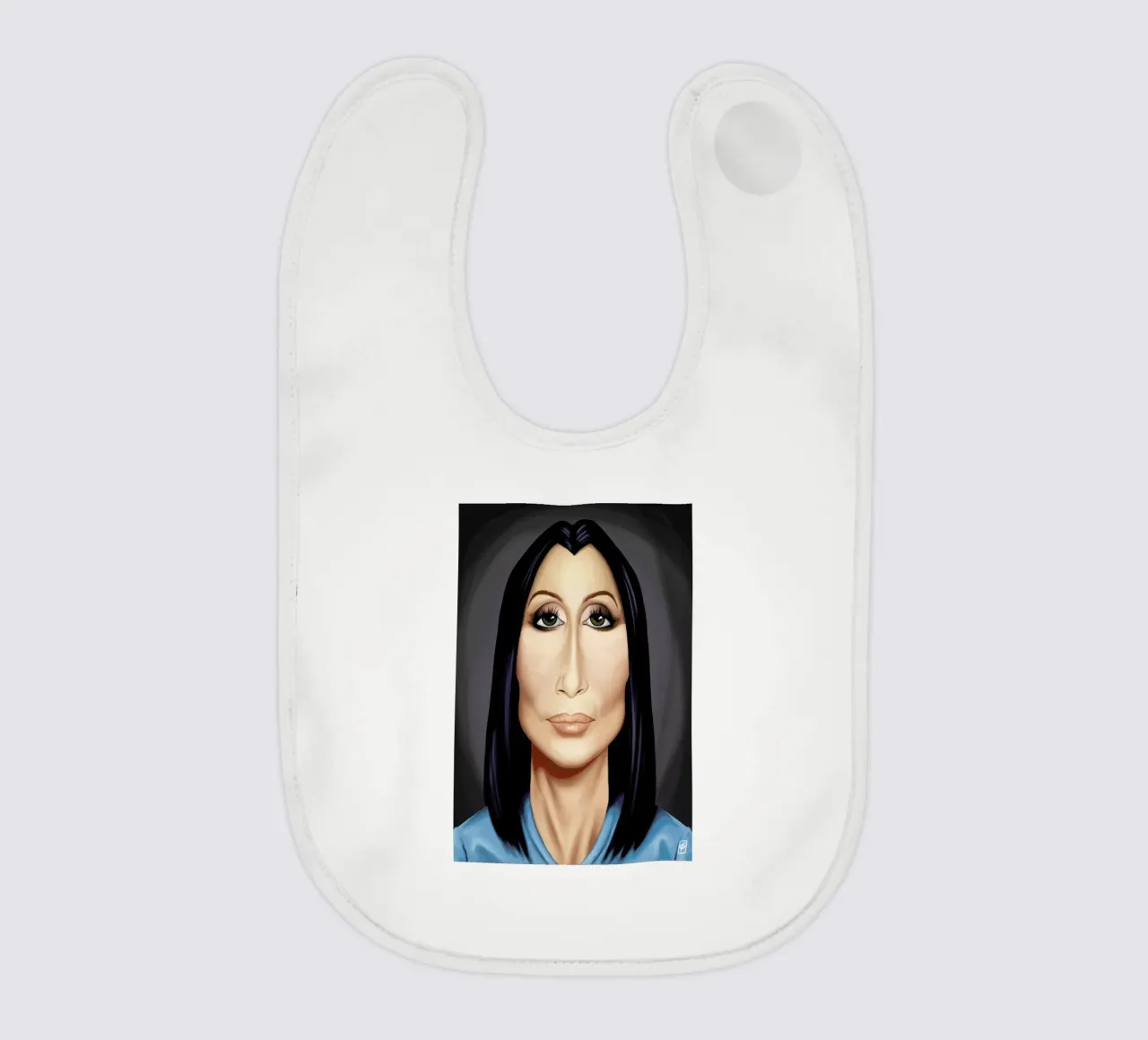 Cher baby slabbetje van Rob Art | Illustration