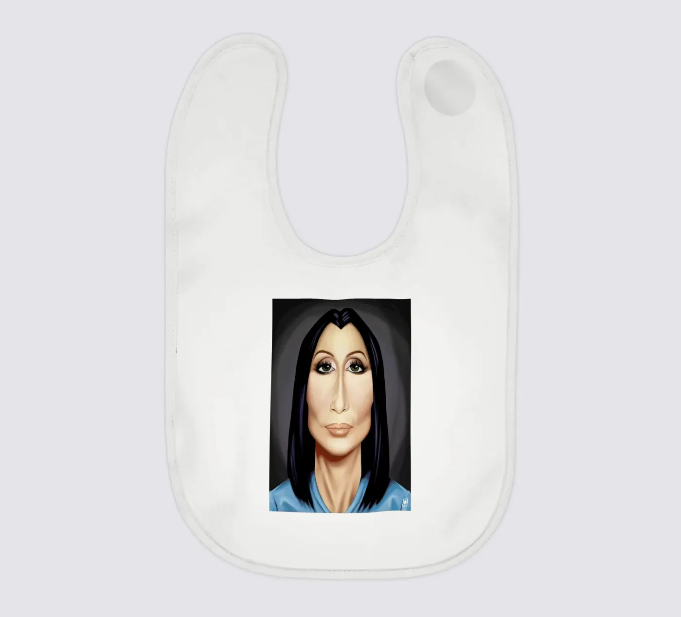 Cher baby bib by Rob Art | Illustration