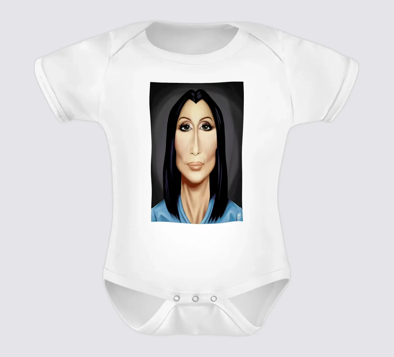 Cher body neonato maniche corte da Rob Art | Illustration