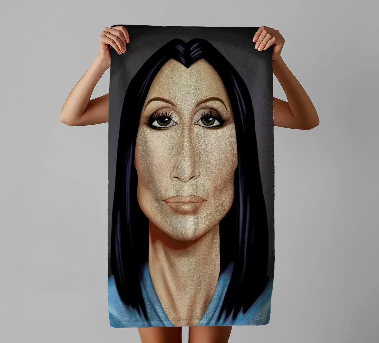 Cher towel by Rob Art | Illustration