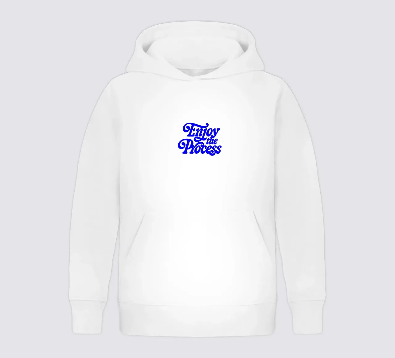 enjoy the process, motivational statement quote kids hoodie by The True Type