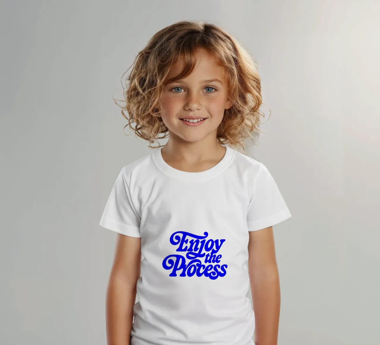 Genießen Sie den Prozess, motivierende Aussage Zitat Kinder T-Shirt von The True Type