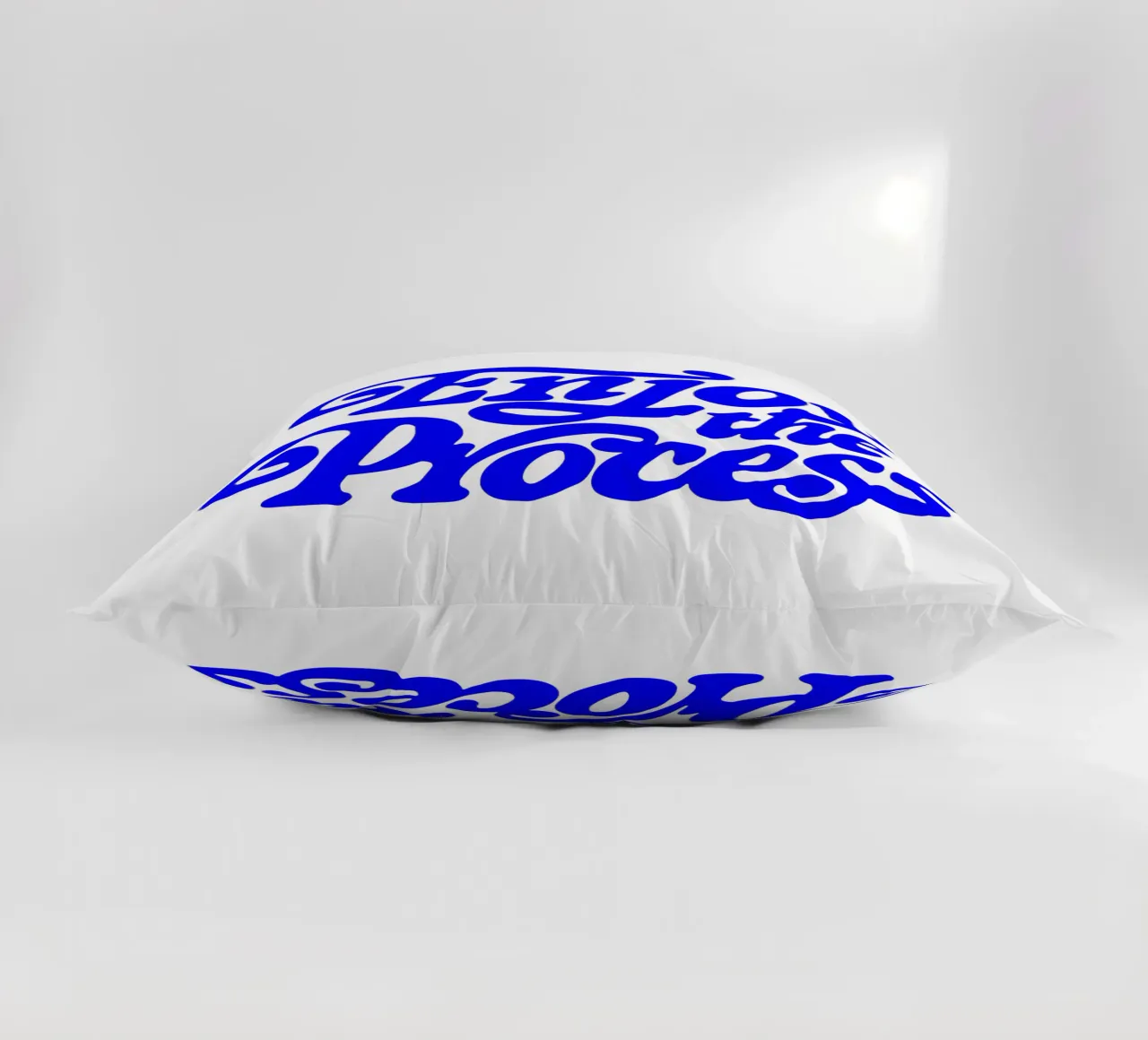 enjoy the process, motivational statement quote decorative cushion by The True Type