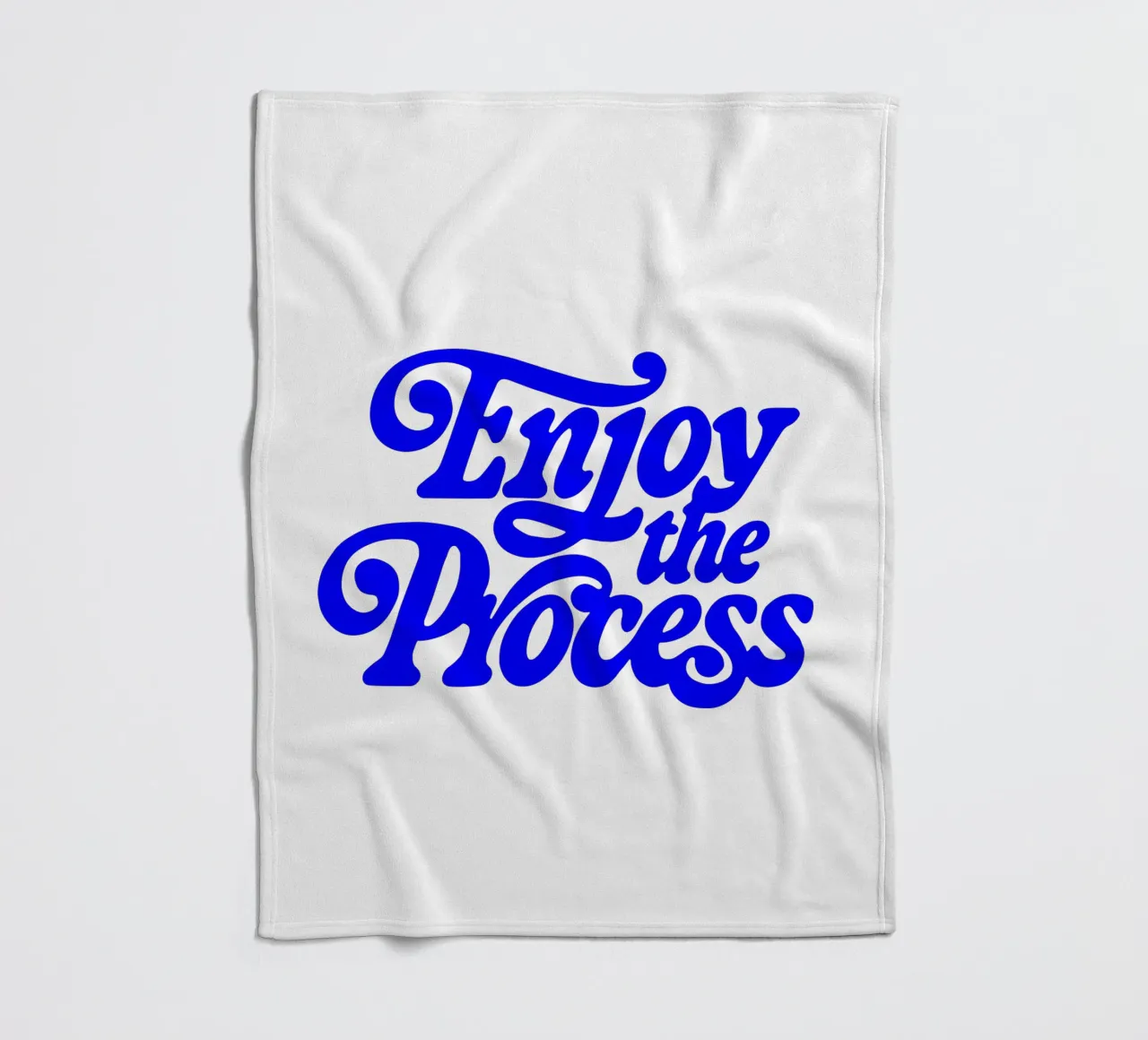 Genießen Sie den Prozess, motivierende Aussage Zitat Fleecedecke von The True Type