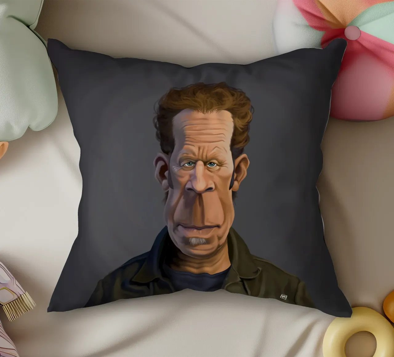 Tom Waits cuscino da Rob Art | Illustration