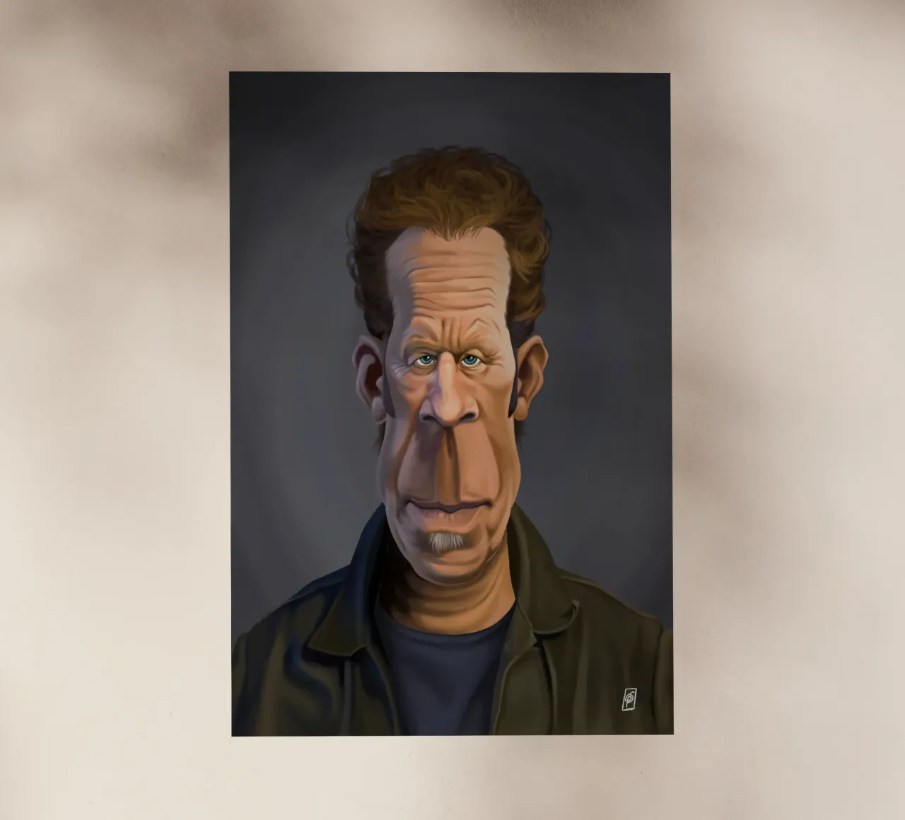 Tom Waits pellicola backlit da Rob Art | Illustration