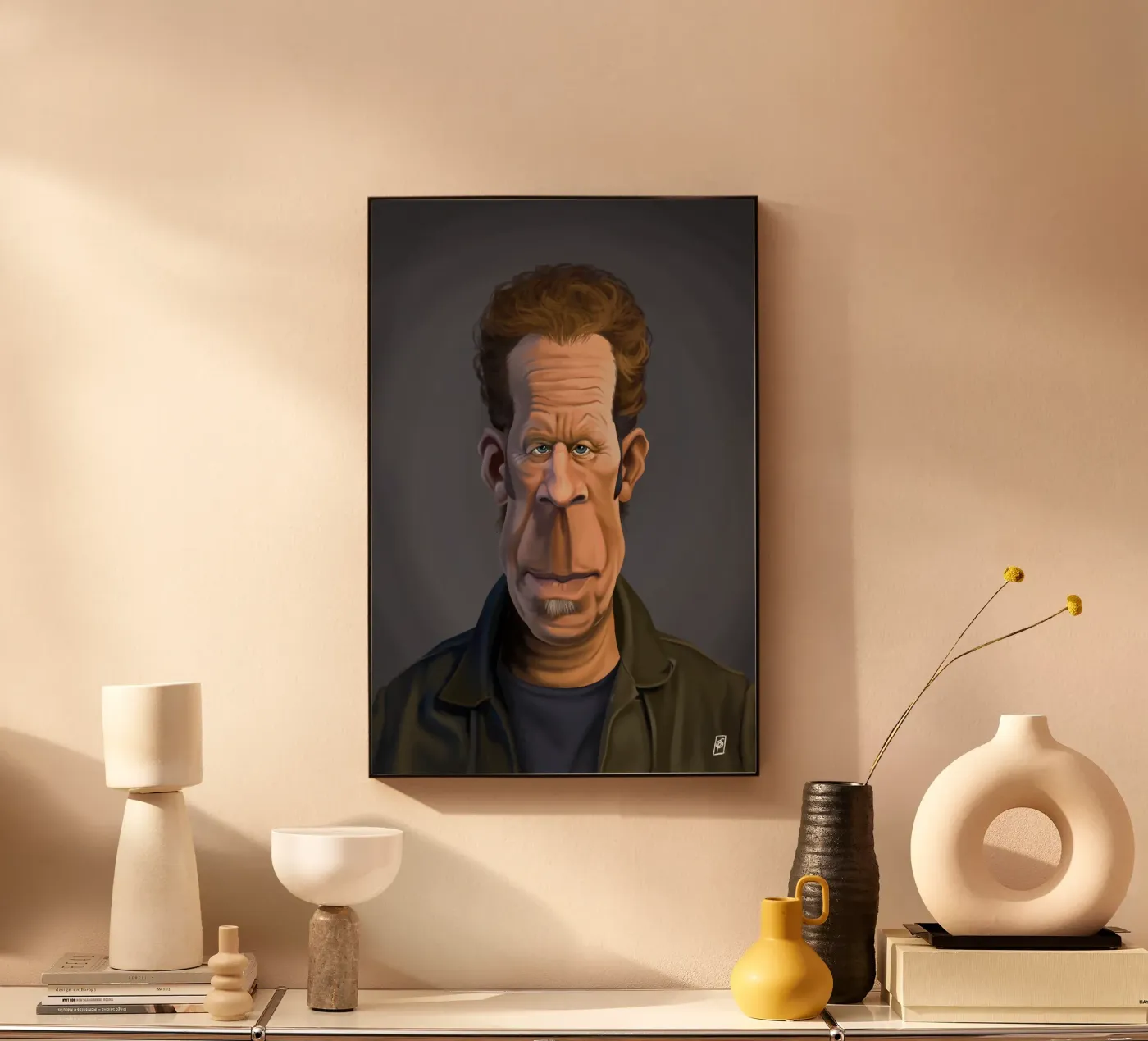 Tom Waits acryl van Rob Art | Illustration