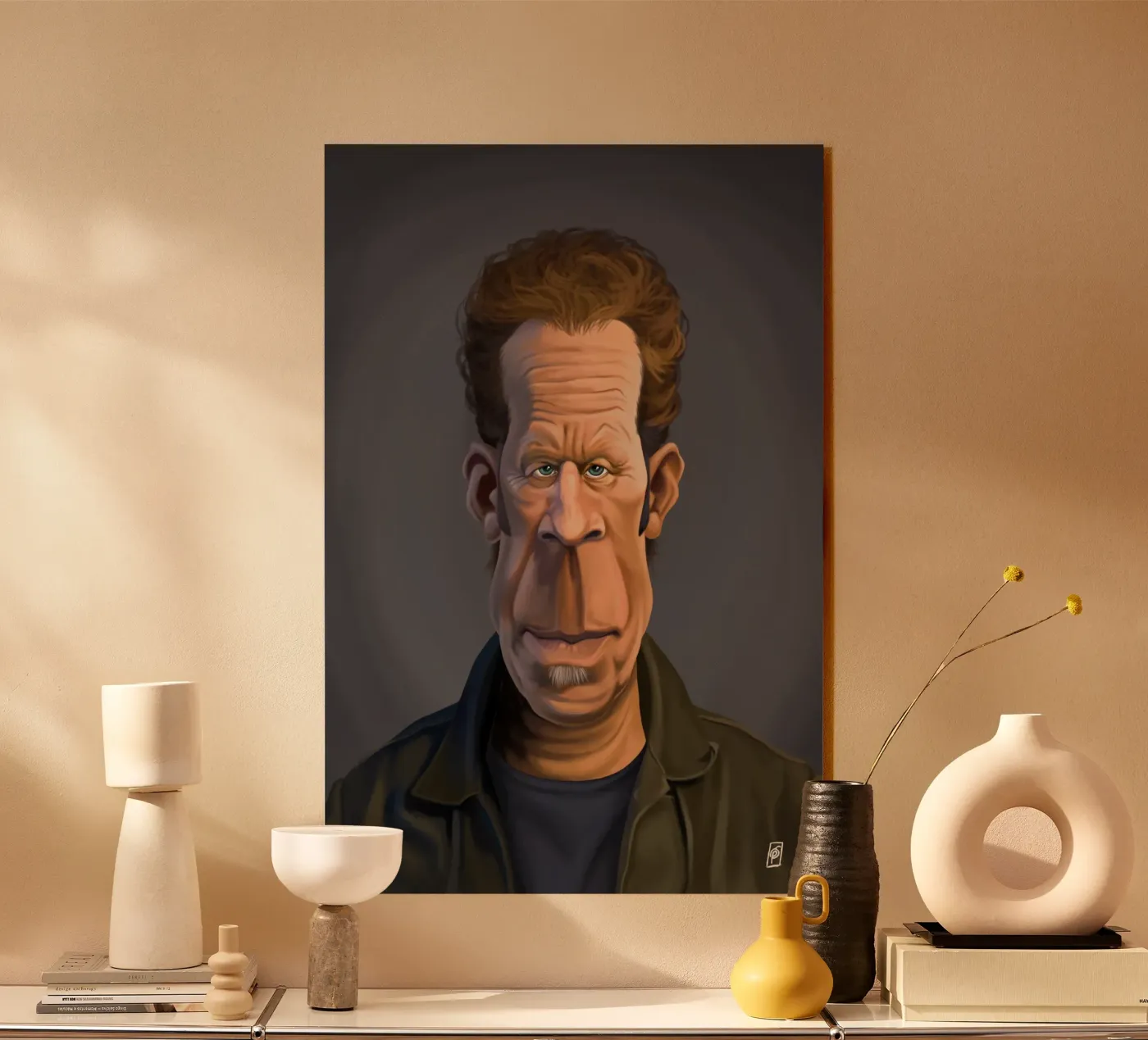 Tom Waits acryl van Rob Art | Illustration