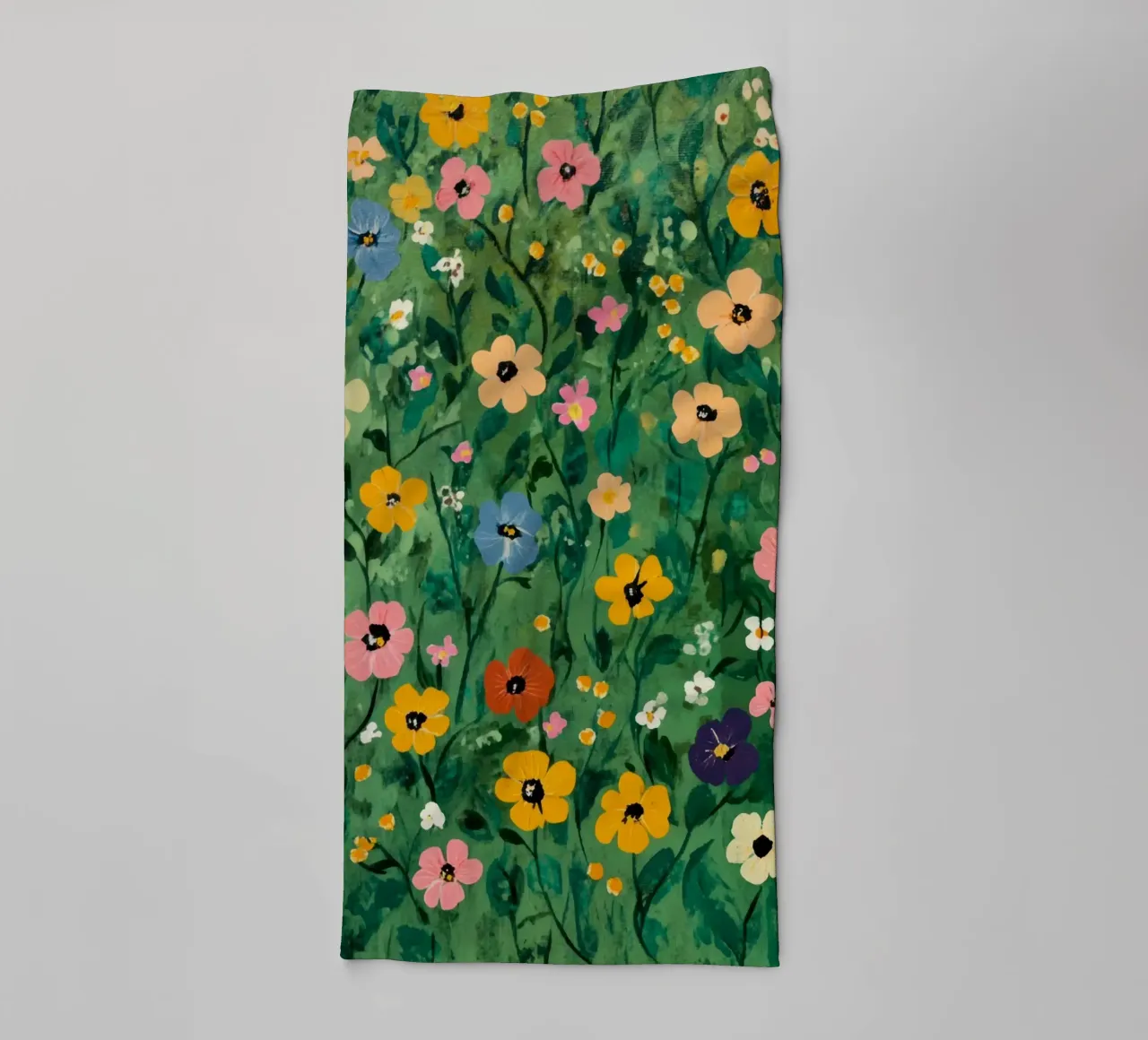 Harmonie in volle bloei badhanddoek van Modern Muse