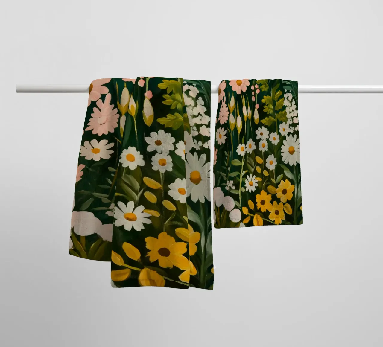 Giardino floreale Dreamscape asciugamano da bagno da Modern Muse