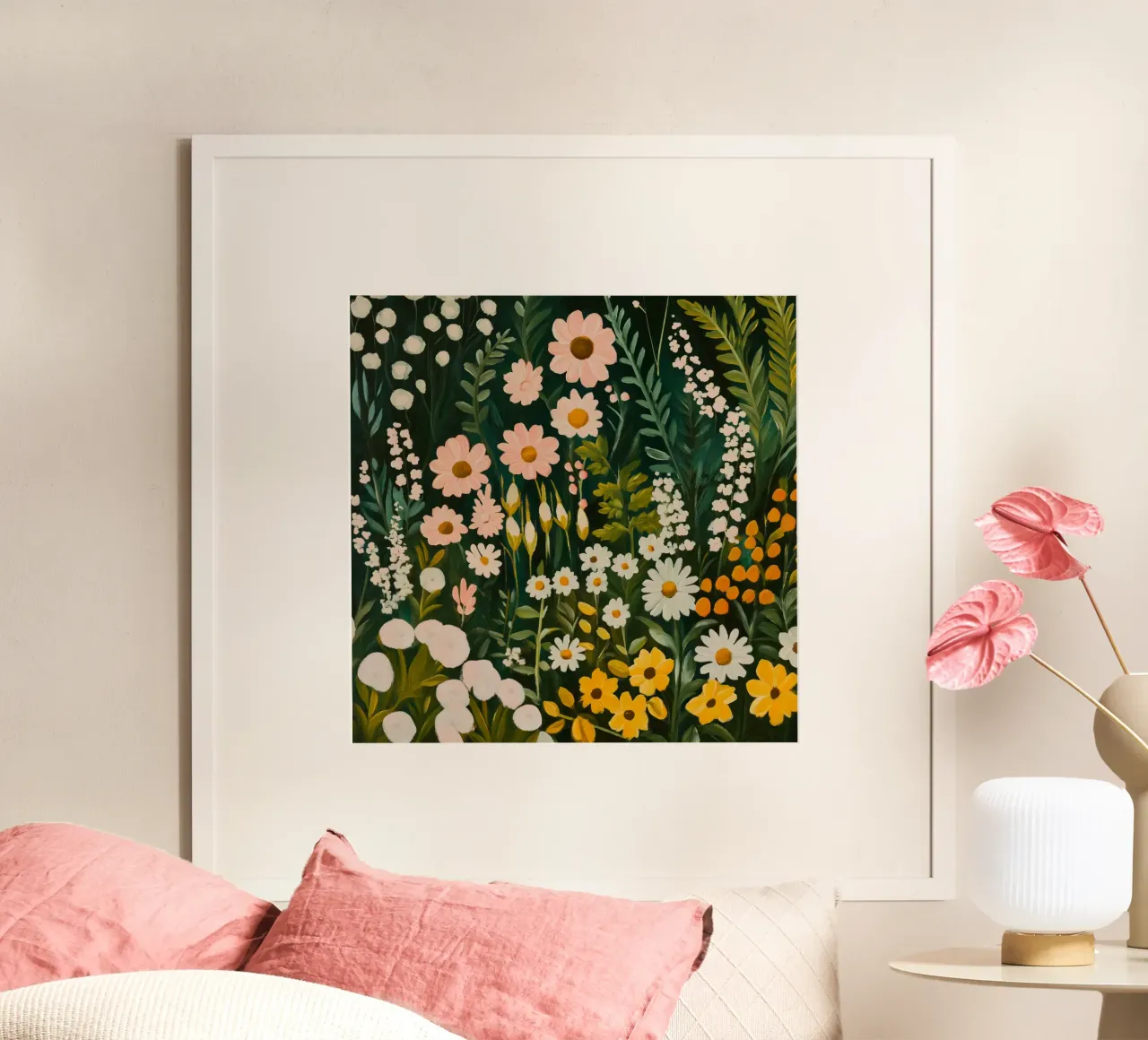 Jardín floral Dreamscape poster de Modern Muse
