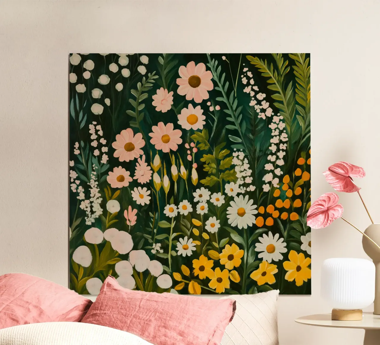 Jardín floral Dreamscape poster de Modern Muse