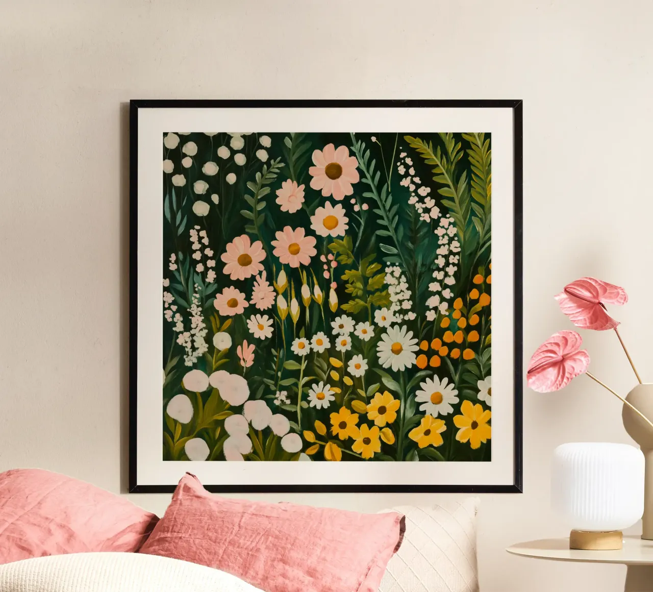 Jardín floral Dreamscape poster de Modern Muse