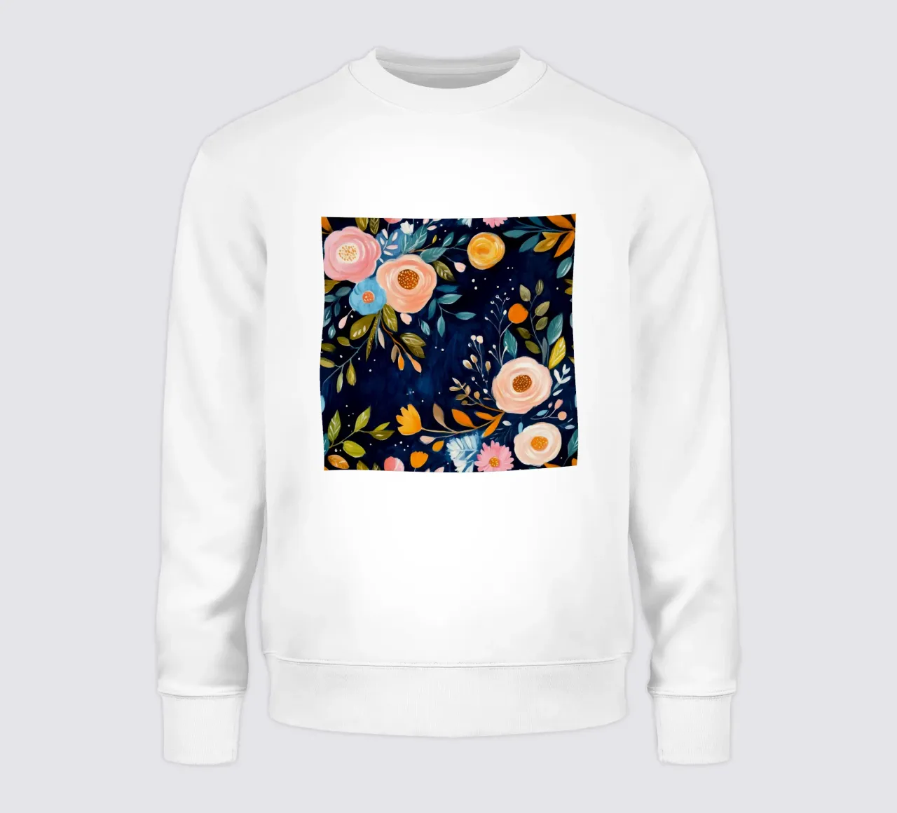 Wirbelsturm der Blüten Sweatshirt von Modern Muse