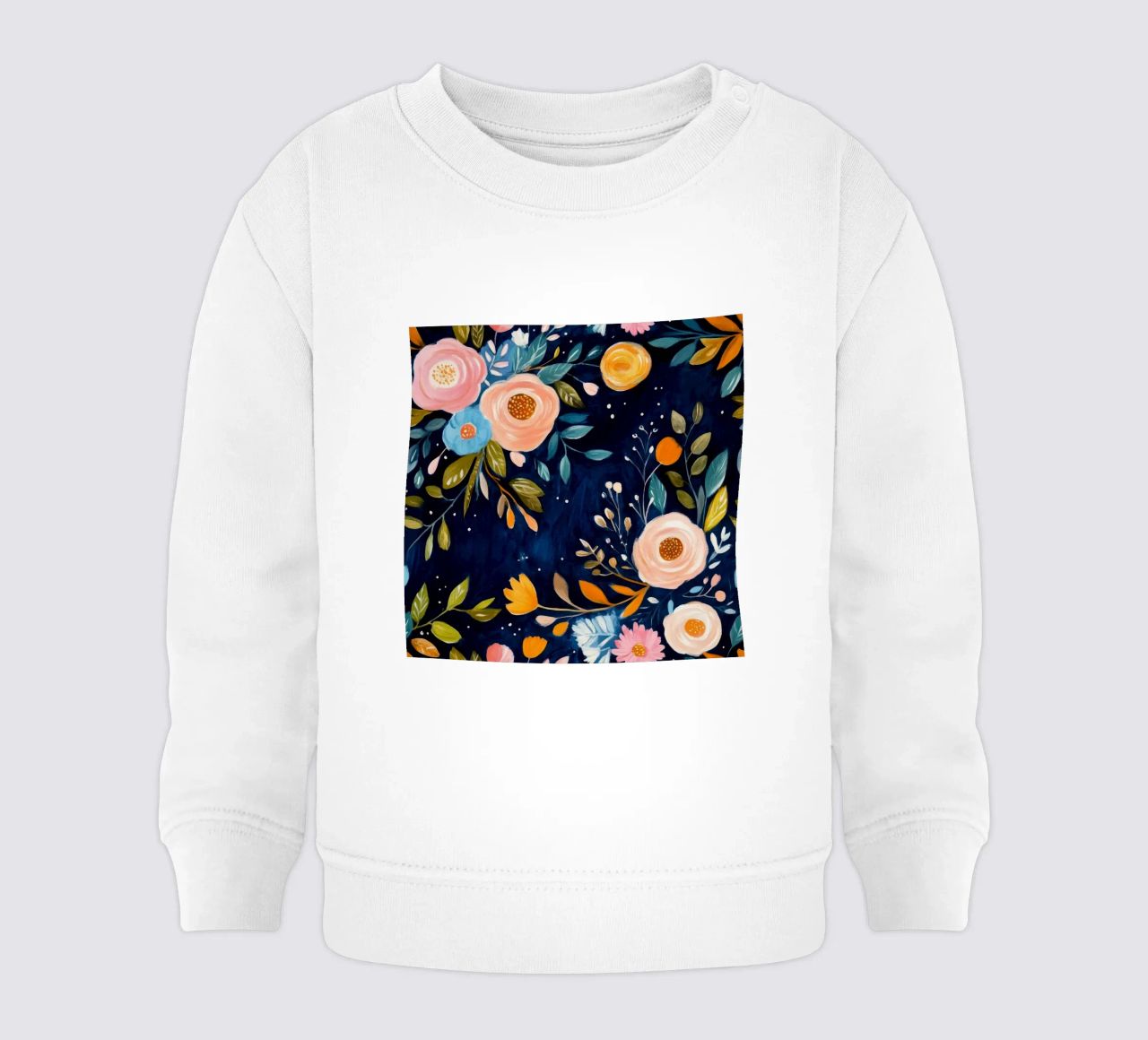Vortice di fiori felpa neonato da Modern Muse