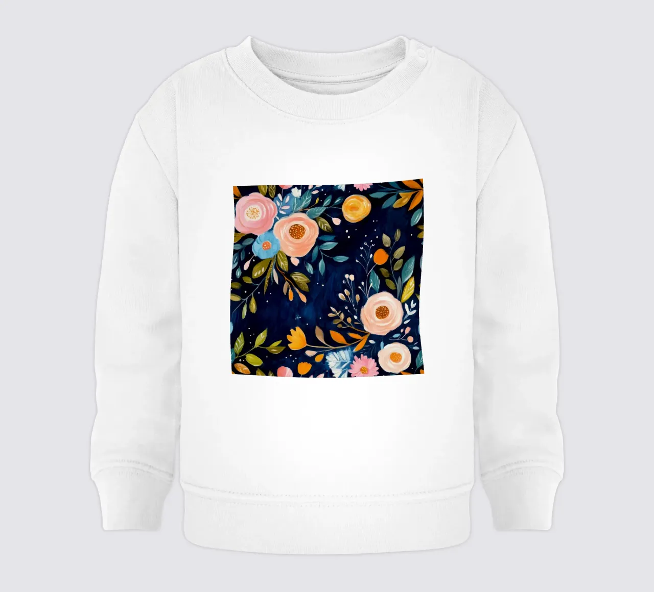 Torbellino de flores sudadera de bebé de Modern Muse