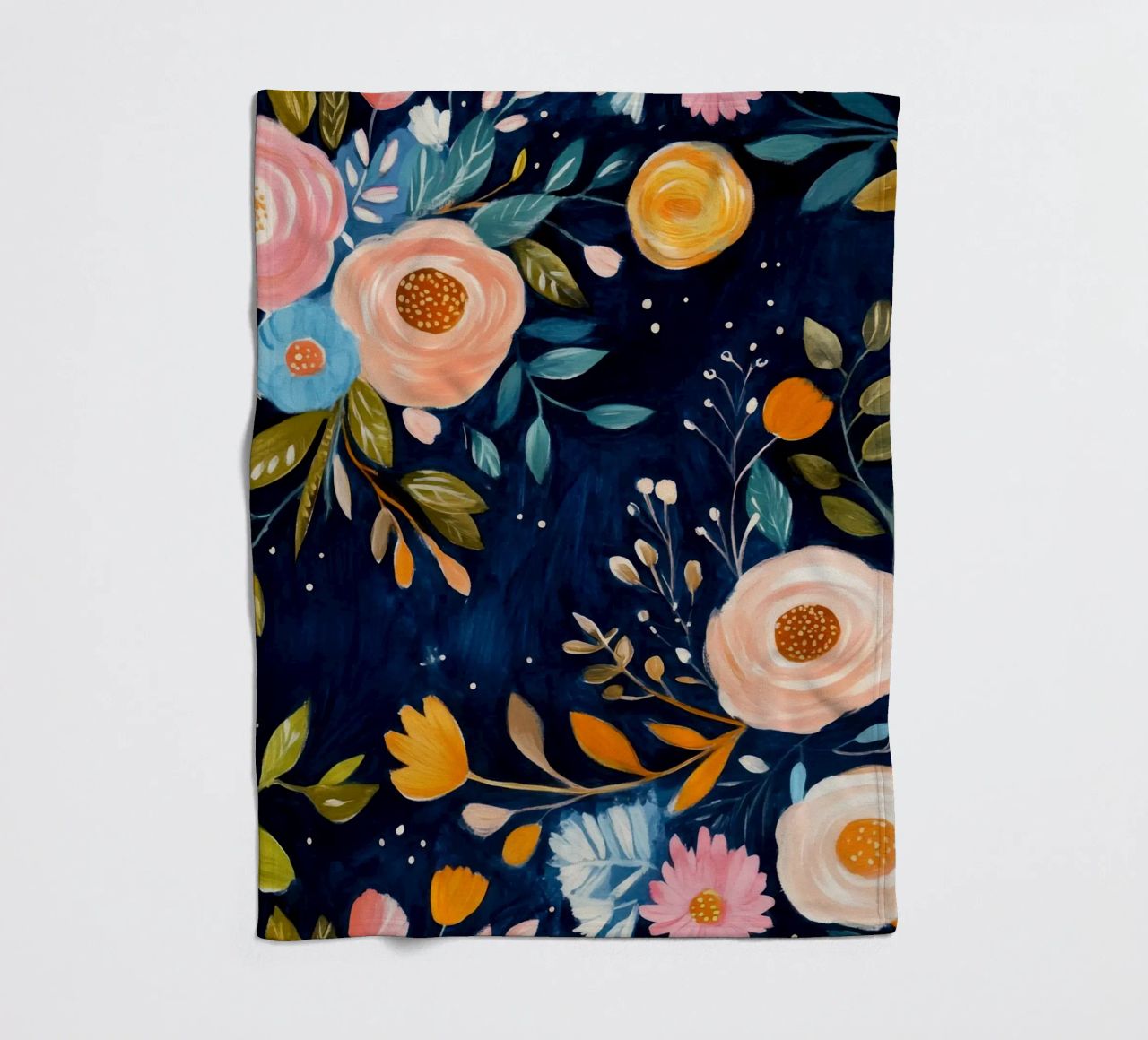 Vortice di fiori coperta in pile da Modern Muse
