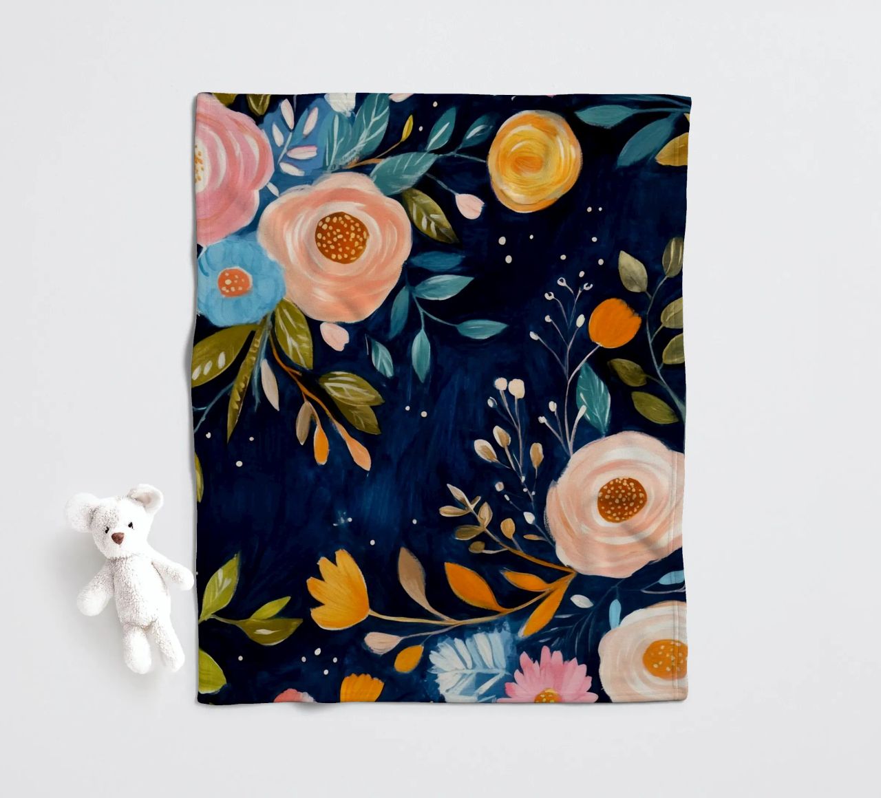 Vortice di fiori coperta in pile da Modern Muse