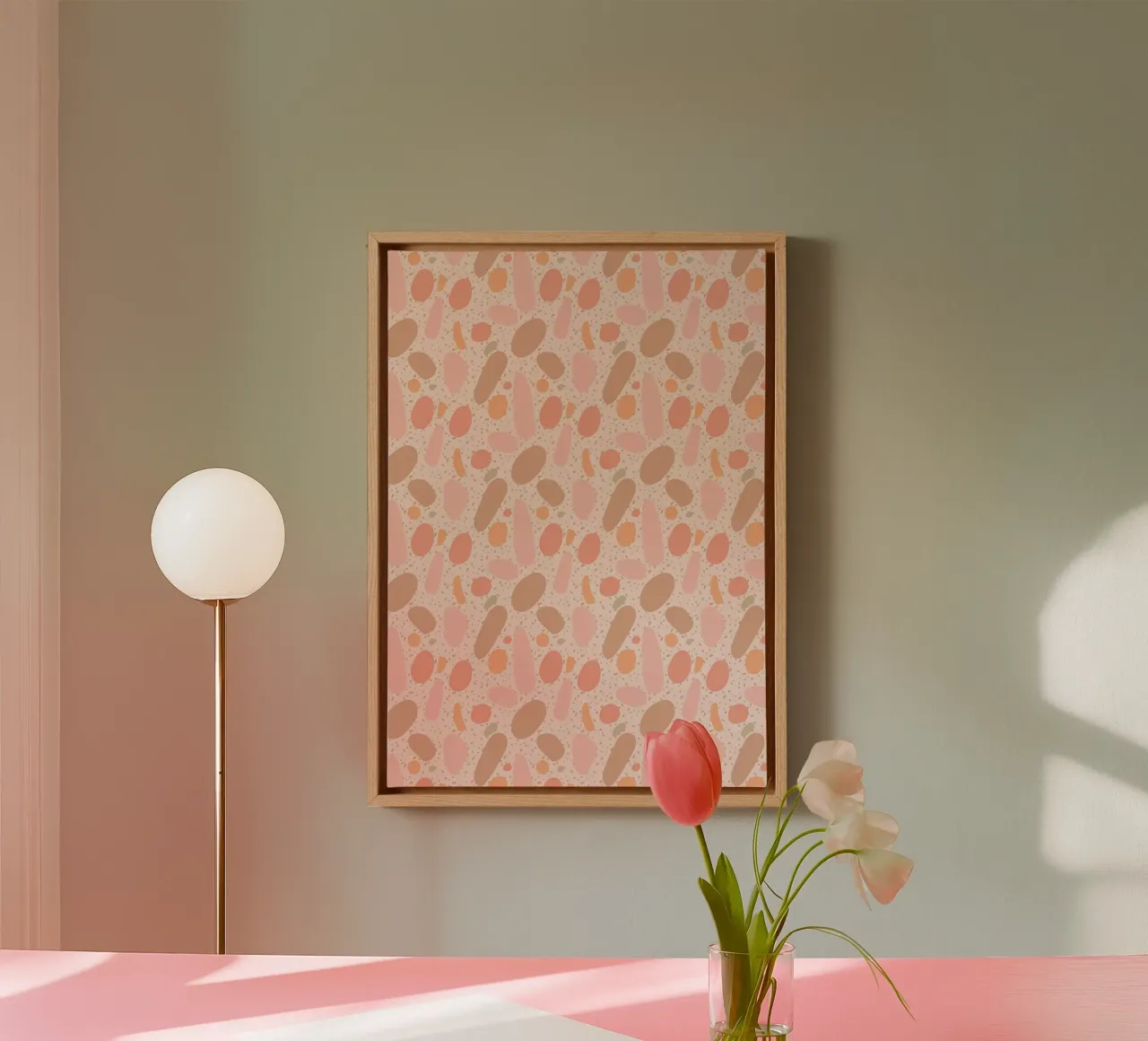 Abstracte stenen canvas met Baklijst van Kiroiharu