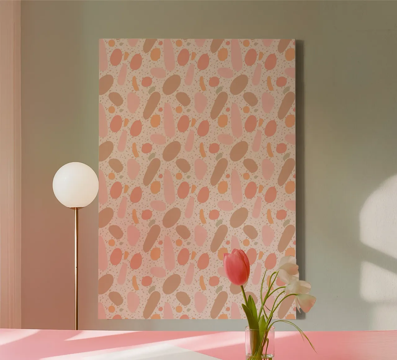 Abstracte stenen canvas met Baklijst van Kiroiharu