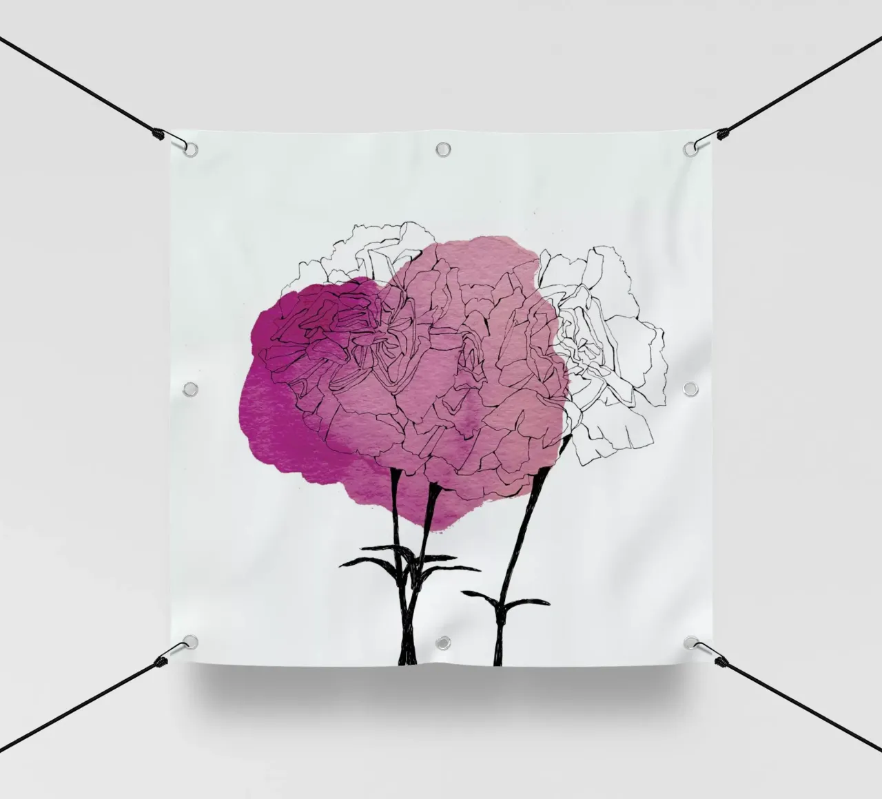 Carnation telo in pvc da Morgan Kendall