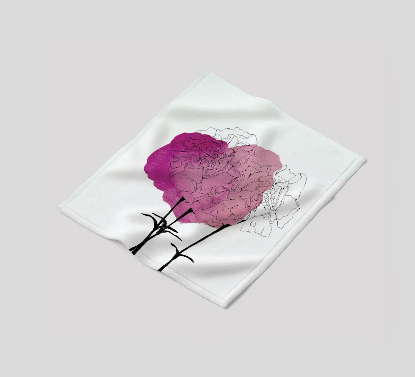 Carnation Fleecedecke von Morgan Kendall