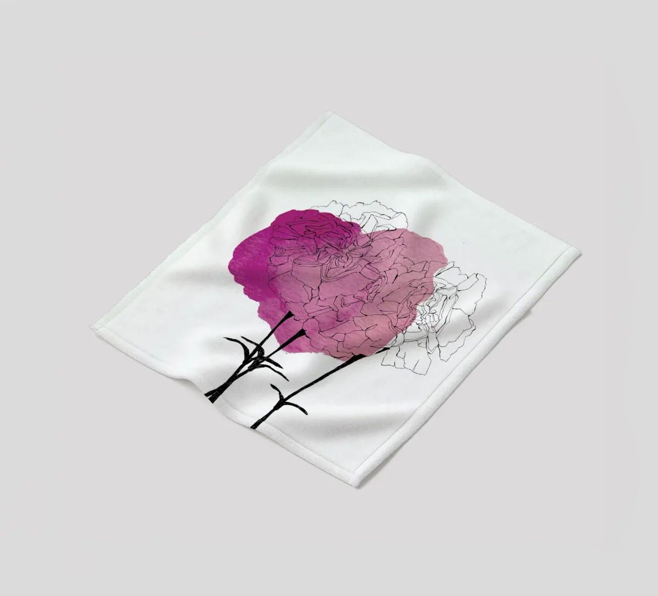 Carnation fleecedeken van Morgan Kendall