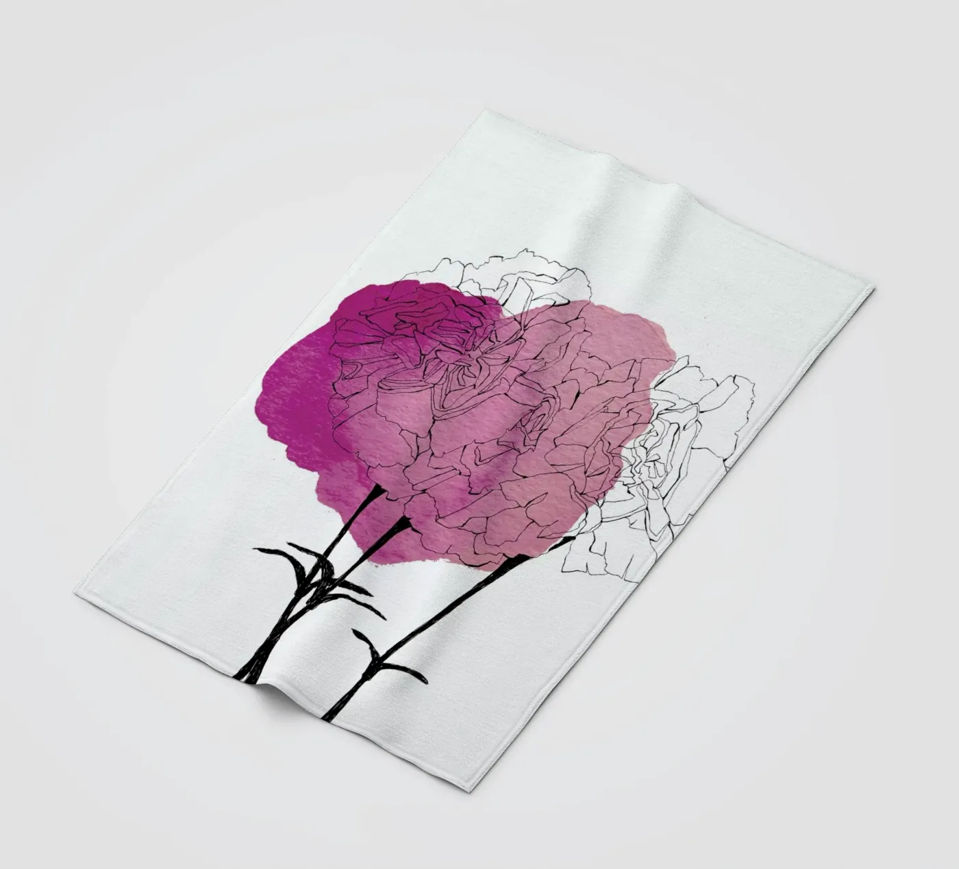Carnation Fleecedecke von Morgan Kendall