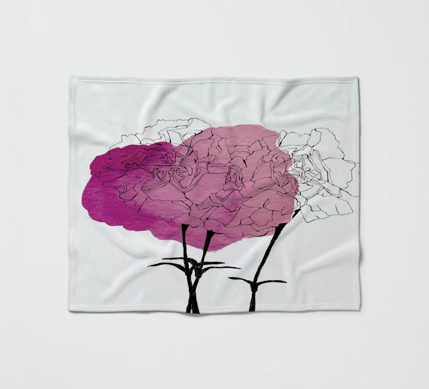 Carnation Fleecedecke von Morgan Kendall