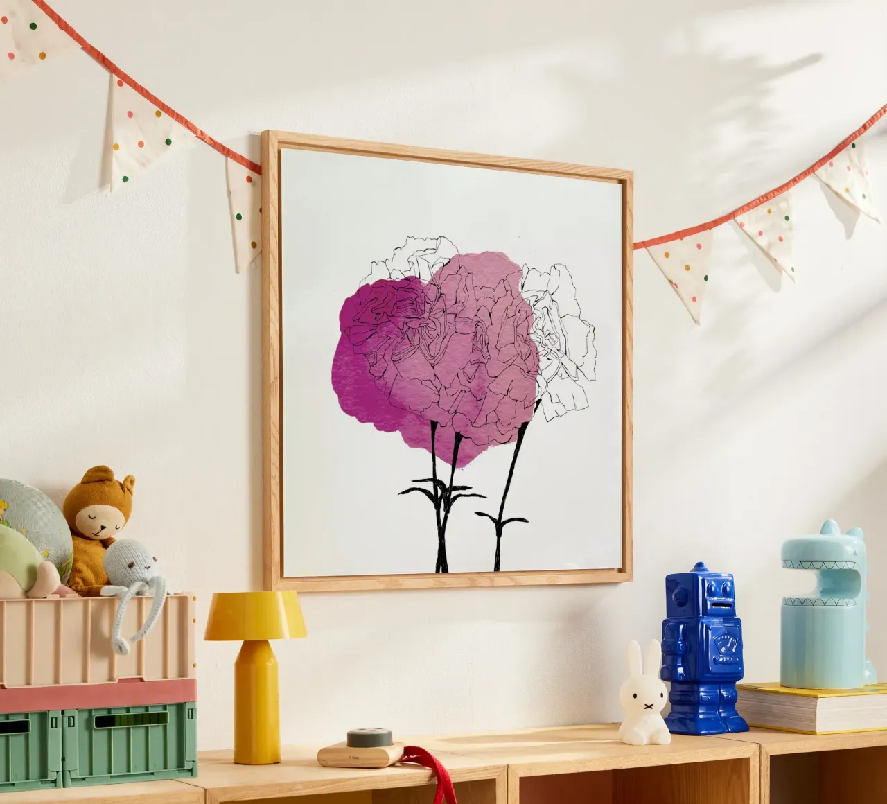 Carnation plexiglass da Morgan Kendall