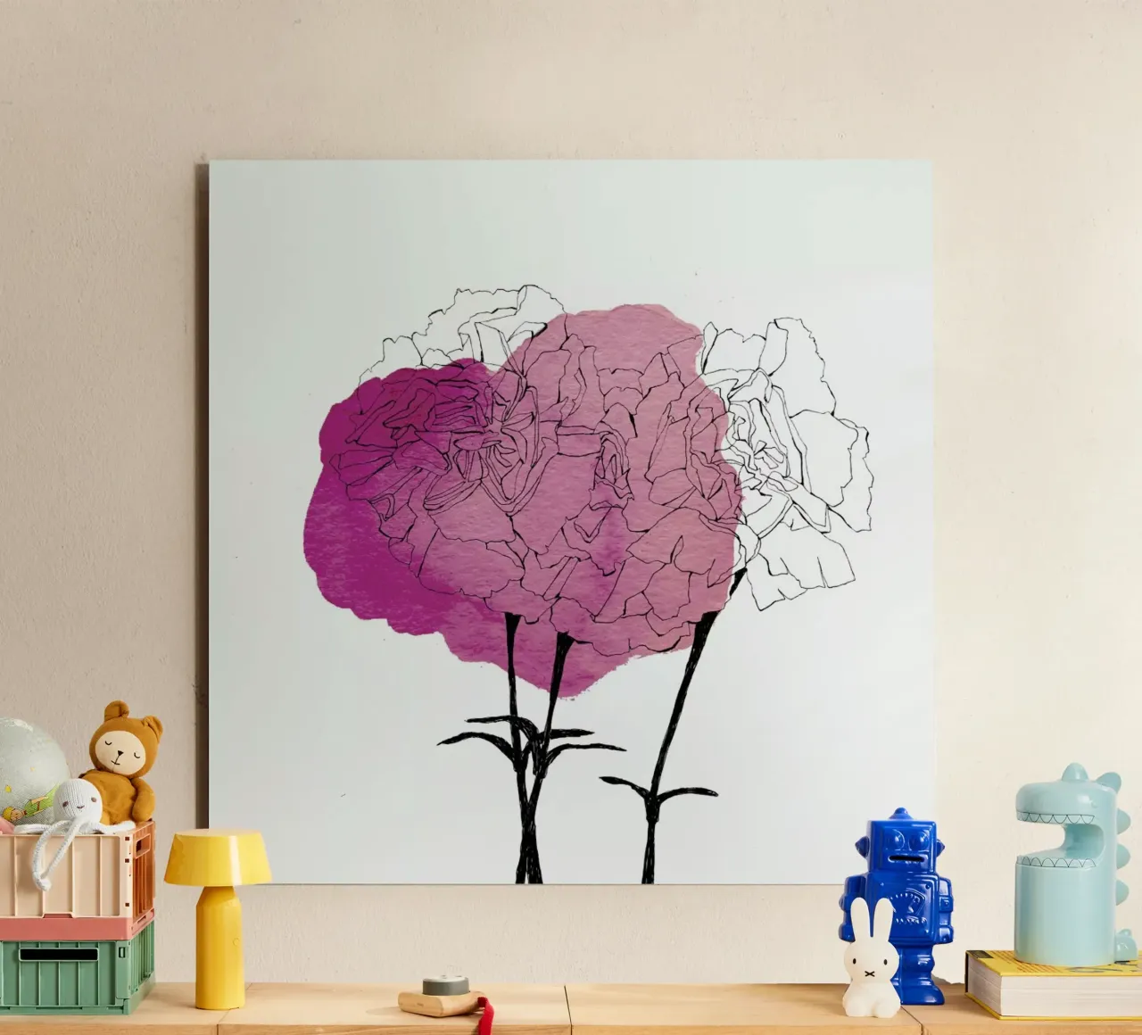 Carnation forex plate by Morgan Kendall