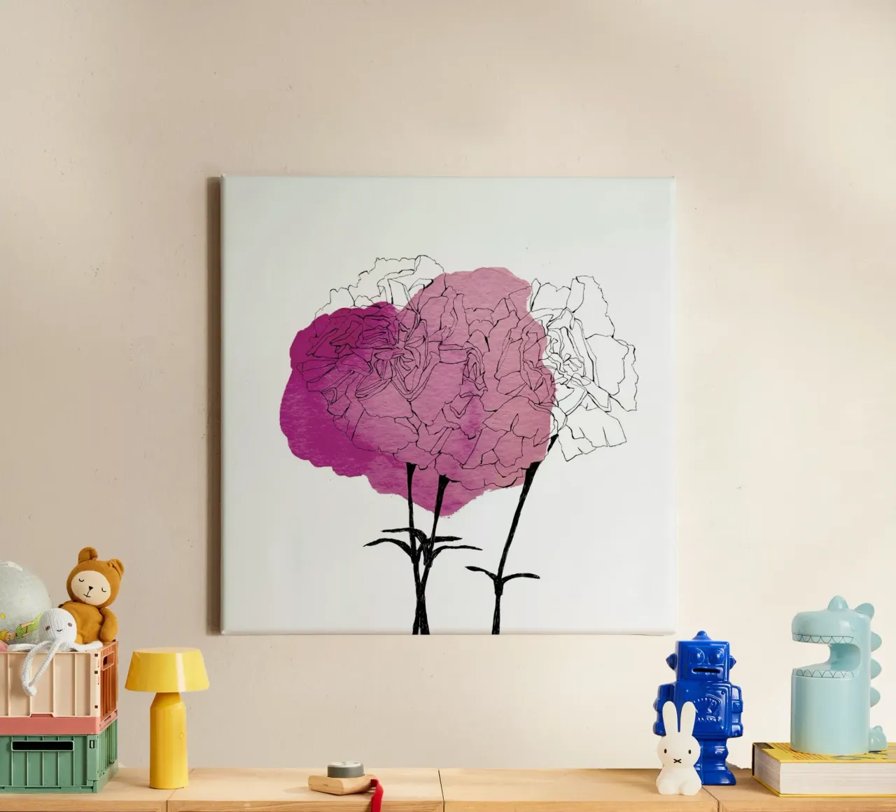 Carnation tela da Morgan Kendall