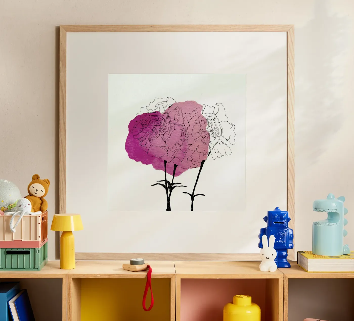 Carnation poster by Morgan Kendall