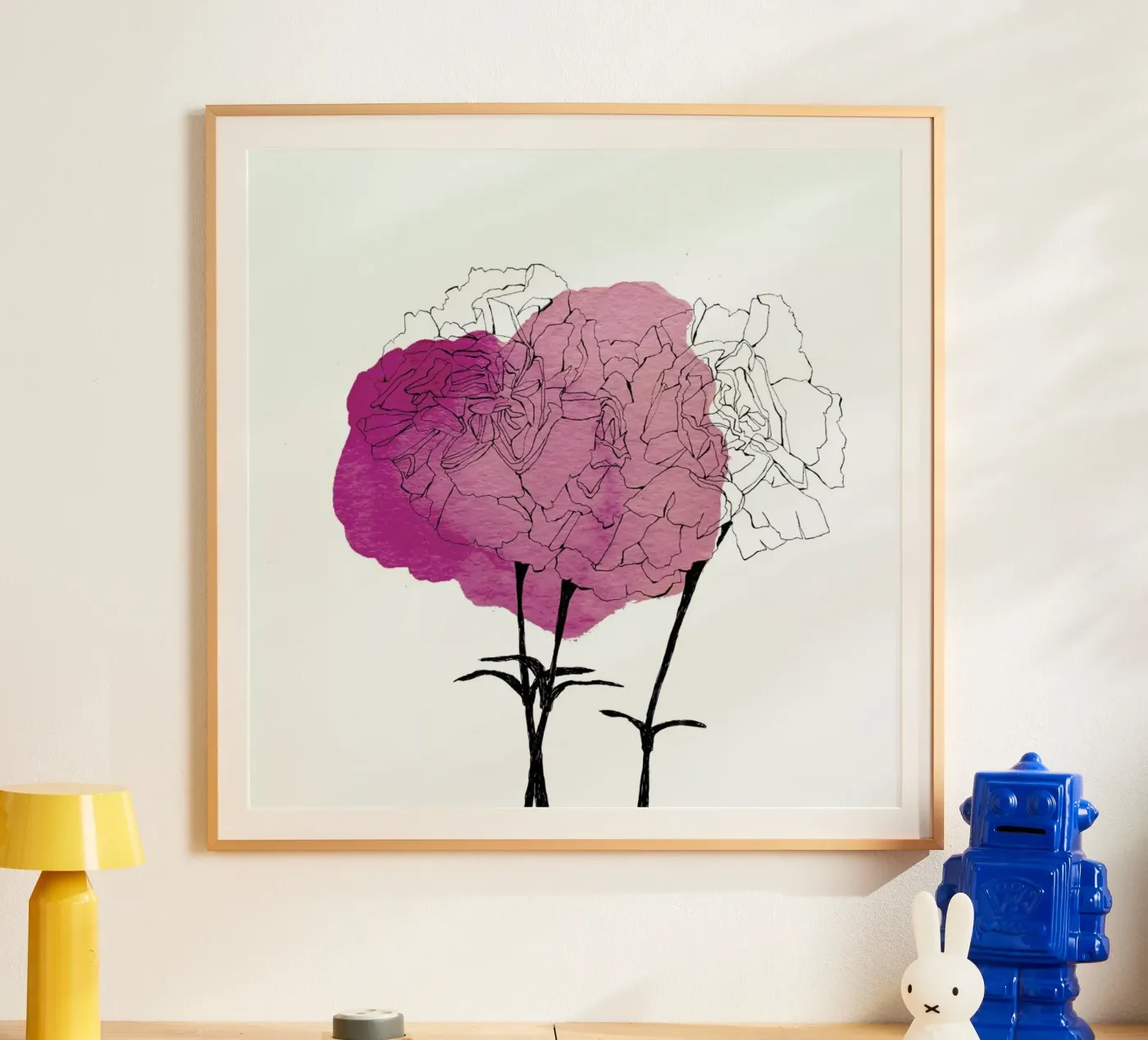 Carnation poster by Morgan Kendall